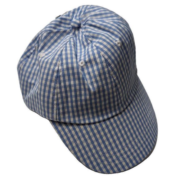 Nordstrom BP Gingham Bow Baseball Cap Blue and White - Picture 1 of 5